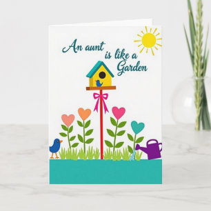 Bloemrijke Ooms Dag Liefdevolle Kaart