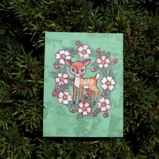 Bloemrijke Ree                                     Briefkaart