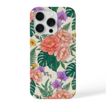 Bloemrijke Roos iPhone 15 Hoesje – Elegant Bloemen