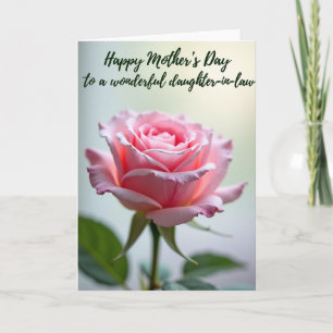 Bloemrijke Roze Moederdag Liefde Kaart