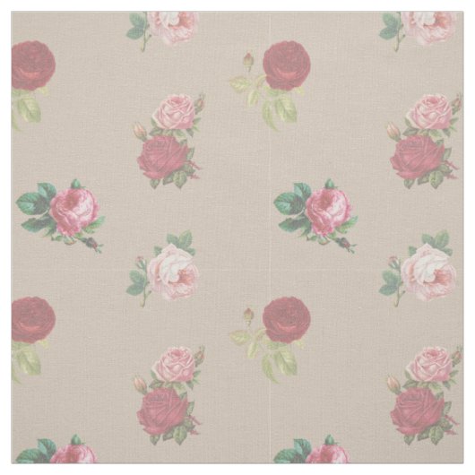 Bloemrijke Rozen Chic Stof per Meter (Swatch)