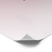 Bloemrijke Sereniteit Uitvaartprogramma Kaart Poster (Hoek)