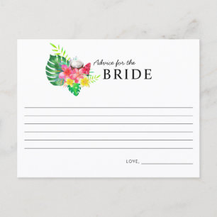 Bloemrijke Tropisch Paradijs Advies voor de Bruid Briefkaart