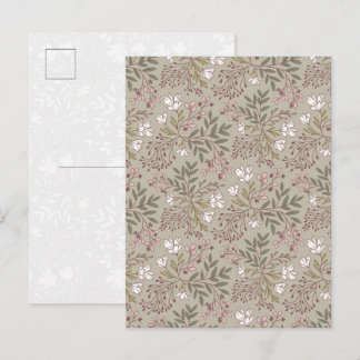 Bloemrijke Weide Dromen Wilde Bloem Botanische Kun Briefkaart