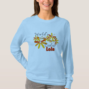 Bloemrijke Werelds Coolste Lola T-shirt