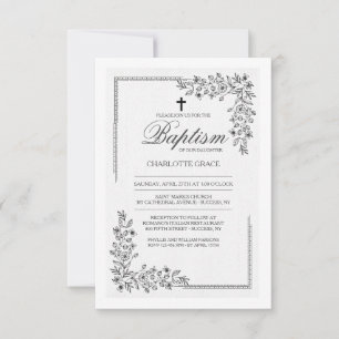 Bloemrijke zegen religieuze uitnodiging