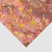 Bloemroze gele chrysant  decoupage tissuepapier (Detail)