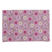 Bloemroze moderne Dianthus & Daisy met de hand get Kussensloop (Voorkant-Rechts)