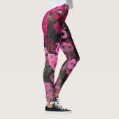 Bloemroze Purples Groene Tuin Leggings (Rechts)
