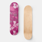 bloemroze skateboard (Voorkant)