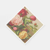 Bloemroze Waterverf Trend Rozen Daisies Servet (Hoek)