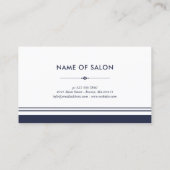 Bloemschaar Blauw Haar Stylist Referral Kaart (Achterkant)