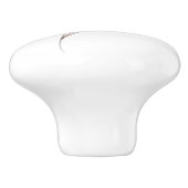 Bloemschets waterverf gepersonaliseerd keramische knop (Zijkant)