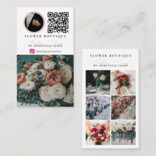 Bloemschikker Decorateur Foto Feed Social Media QR Visitekaartje