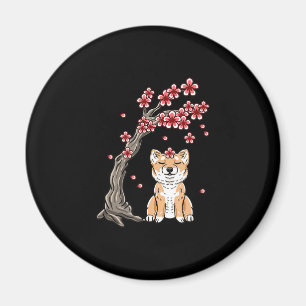 Bloemschilba inu schattig dierproduct magneet