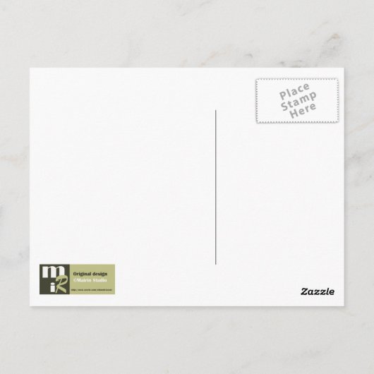 Bloemschilder van Paul de Longpré Moederdag Briefkaart (Achterkant)