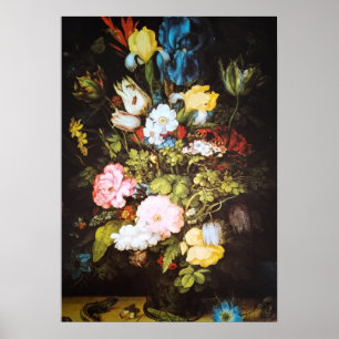 Bloemschilderij Japanse Bloem Poster