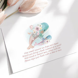 Bloemschildering Walvissen Boeken Voor Baby Informatiekaartje