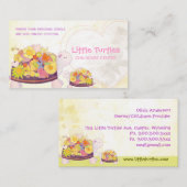 Bloemschildpadden kinderopvang visitekaartje (Voorkant / Achterkant)