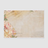 bloemscript decoupage print tissuepapier (Voorkant)
