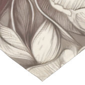 bloemsepiapatroon (10) tafelkleed (Gekanteld)