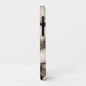 bloemsepiapatroon (12) Case-Mate iPhone case (Achterkant/links)