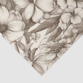  bloemsepiapatroon (13) tissuepapier (Detail)