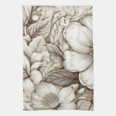  bloemsepiapatroon (15) theedoek (Verticaal)