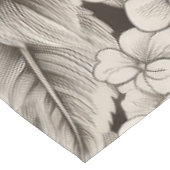  bloemsepiapatroon (1) tafelkleed (Gekanteld)