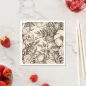  bloemsepiapatroon (2) servet (Insitu)