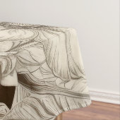  bloemsepiapatroon (4) tafelkleed (Voorbeeld)