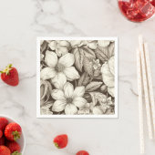  bloemsepiapatroon (6) servet (Insitu)