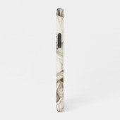 bloemsepiapatroon (9) iPhone hoesje (Rechterkant)