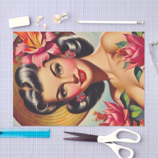 bloemspeld omhoog tissuepapier (Craft)