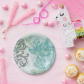 Bloemspuit II Papieren Bordje (Feest)