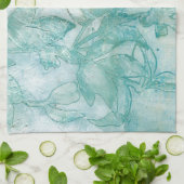 Bloemspuit II Theedoek (Gevouwen)