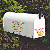 Bloemsteek mailbox sticker