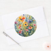Bloemstickers Ronde Sticker (Envelop)