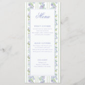 Bloemstreep Cottage Bruiloft Menu (Voorkant)