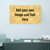 Bloemstroom Bloomgeel + uw ideeën Spandoek (Beurs)