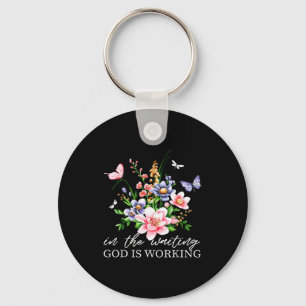Bloemstuk In Afwachting Is God Aan Het Werk Gelove Sleutelhanger