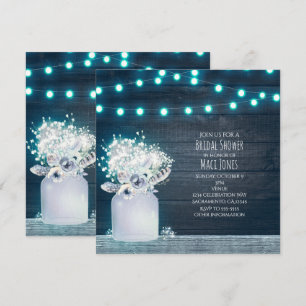 Bloemstuk in Metselglas met Blauwe Lichtjes Rustie Kaart