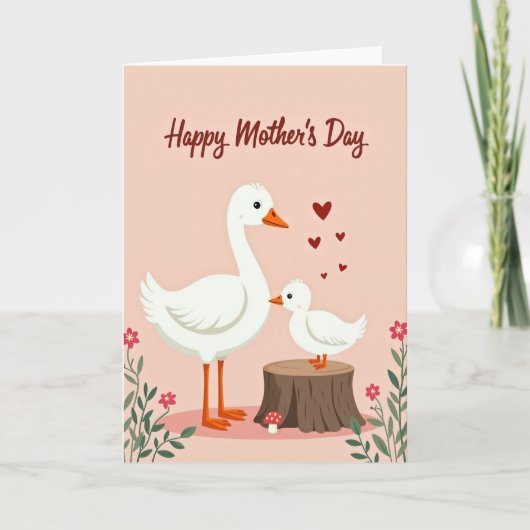 Bloemstuk Moederdag kaart (Voorkant)