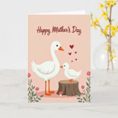 Bloemstuk Moederdag kaart (Gele Bloem)