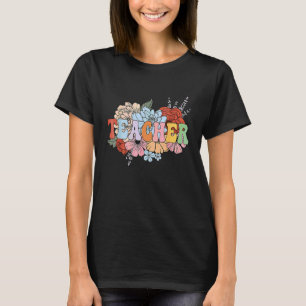 Bloemstuk Onderwijzer Onderwijzer Leven Onderwijz T-shirt