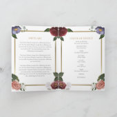 Bloemstuk Order Of Service Funeral Memorial Progra Programma (Binnen)