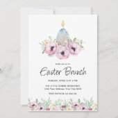 Bloemstuk Pasen Brunch Uitnodiging (Voorkant)