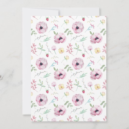 Bloemstuk Pasen Brunch Uitnodiging (Achterkant)