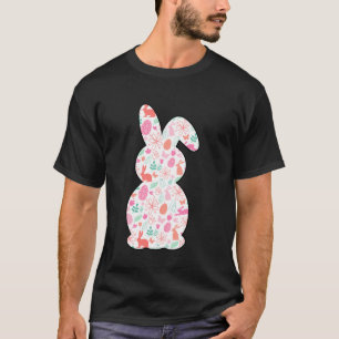 Bloemstuk Pasen Konijn Paasei Lente T-shirt