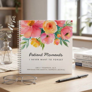 Bloemstukken Patiënten Momenten Medische Aandenken Notitieboek
